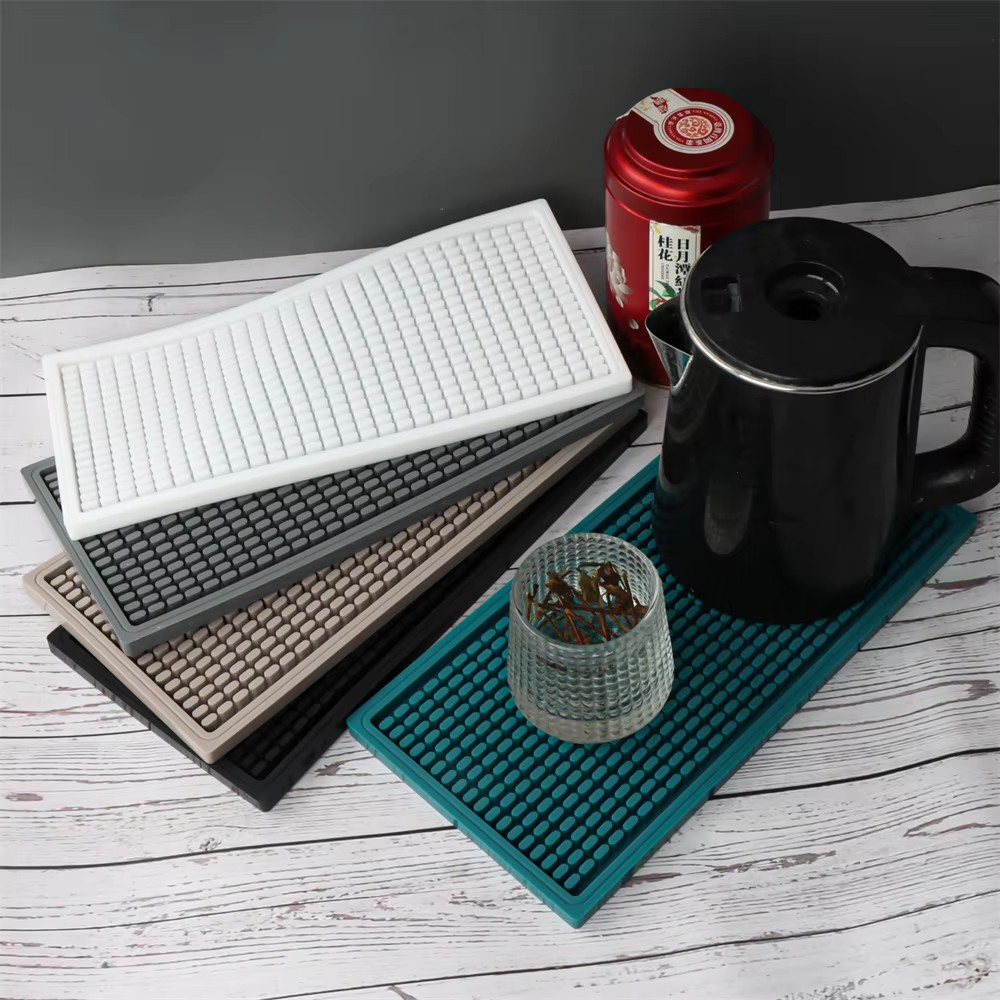 Coffee Equipment Tray - Siliconen koffiebar mat, antislip rubberen druppelmat,