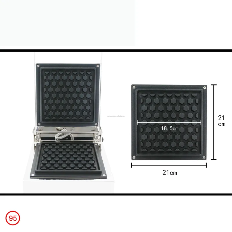 Coffee Equipment Tray - Commerciële wafelmaker met antiaanbakplaat en snelle