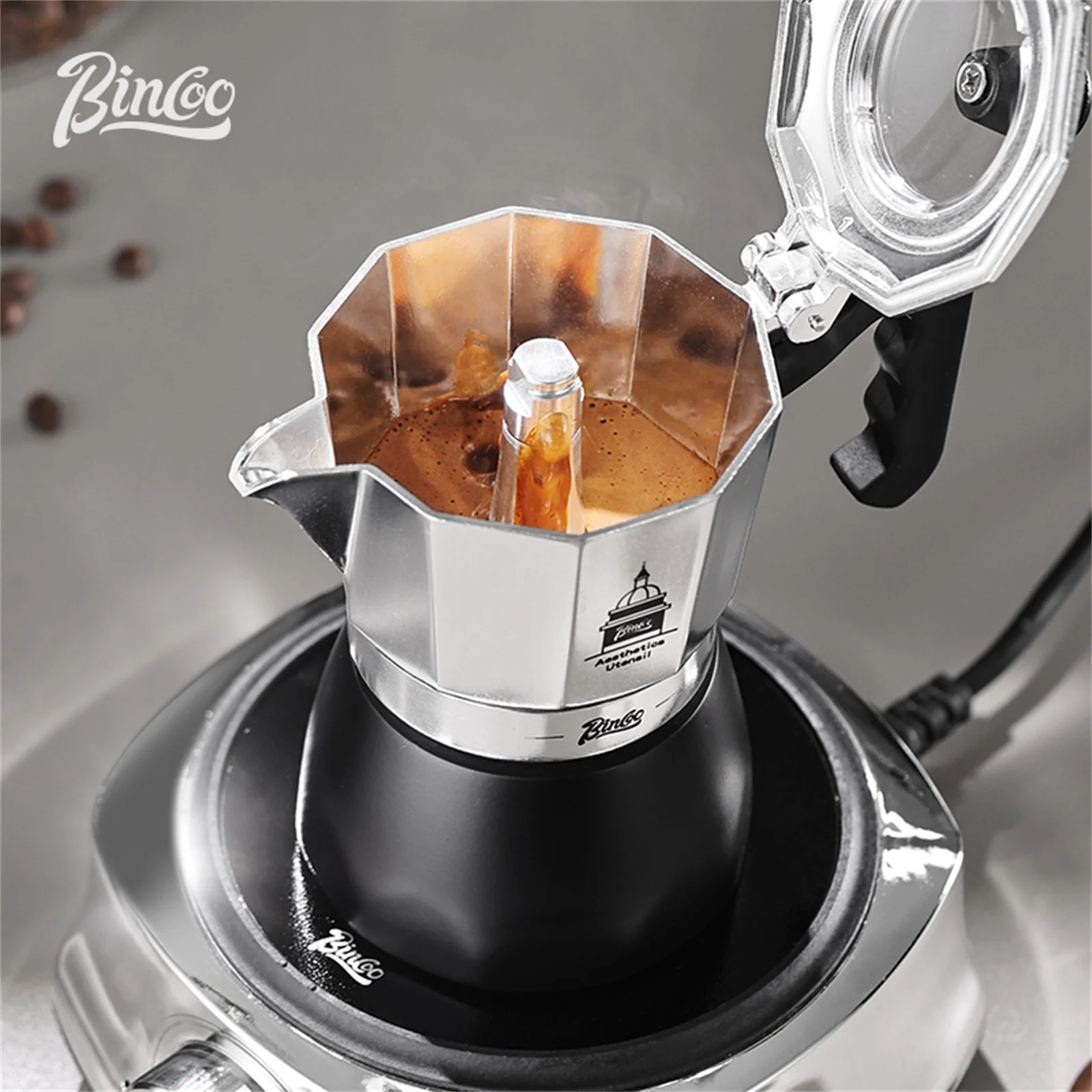 BINCOO Moka Pot met dubbele kl - Coffee Equipment Set recensie en prijs