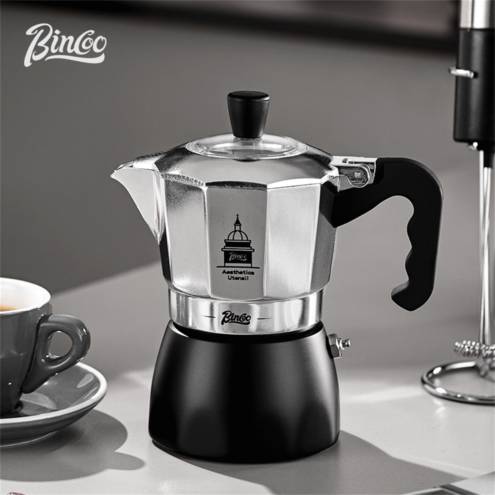 BINCOO Moka Pot met dubbele kl - Coffee Equipment Set recensie en prijs