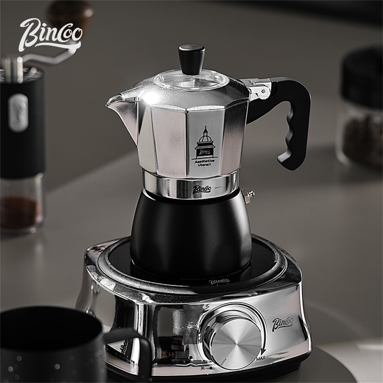 BINCOO Moka Pot met dubbele kl - Coffee Equipment Set recensie en prijs