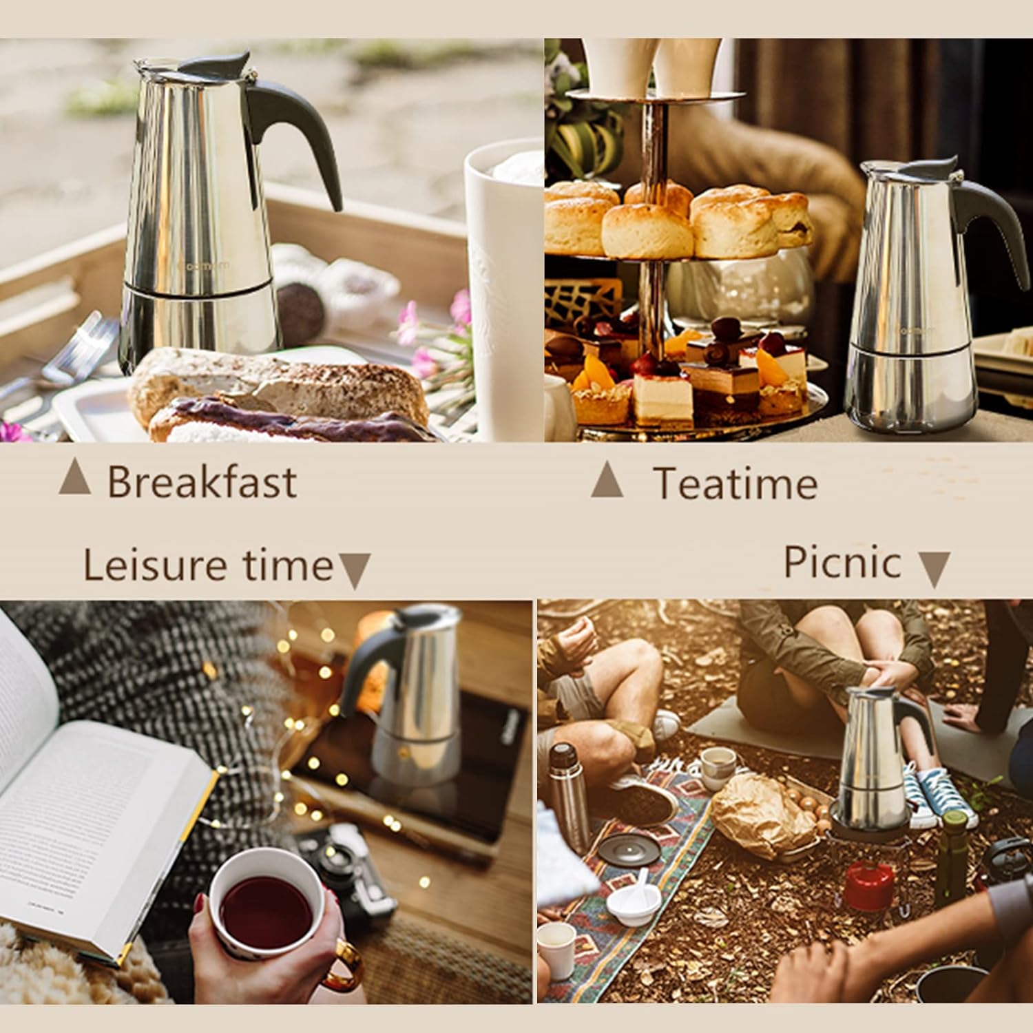 4/6/9 Cups Moka Pot Caffe Mach - Coffee Equipment Set recensie en prijs